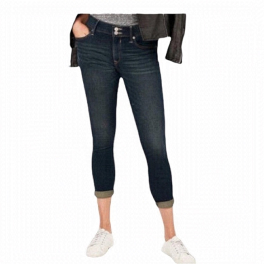 4/$45 Express Regular Wash Mid Rise Cropped Mia Jeans size 8